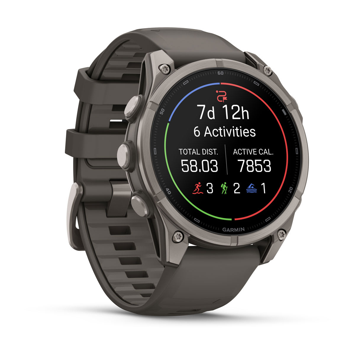 Спортивные часы Garmin fenix 9, 47 мм, Титан, цвет: галечный серый (Pebble Gray)