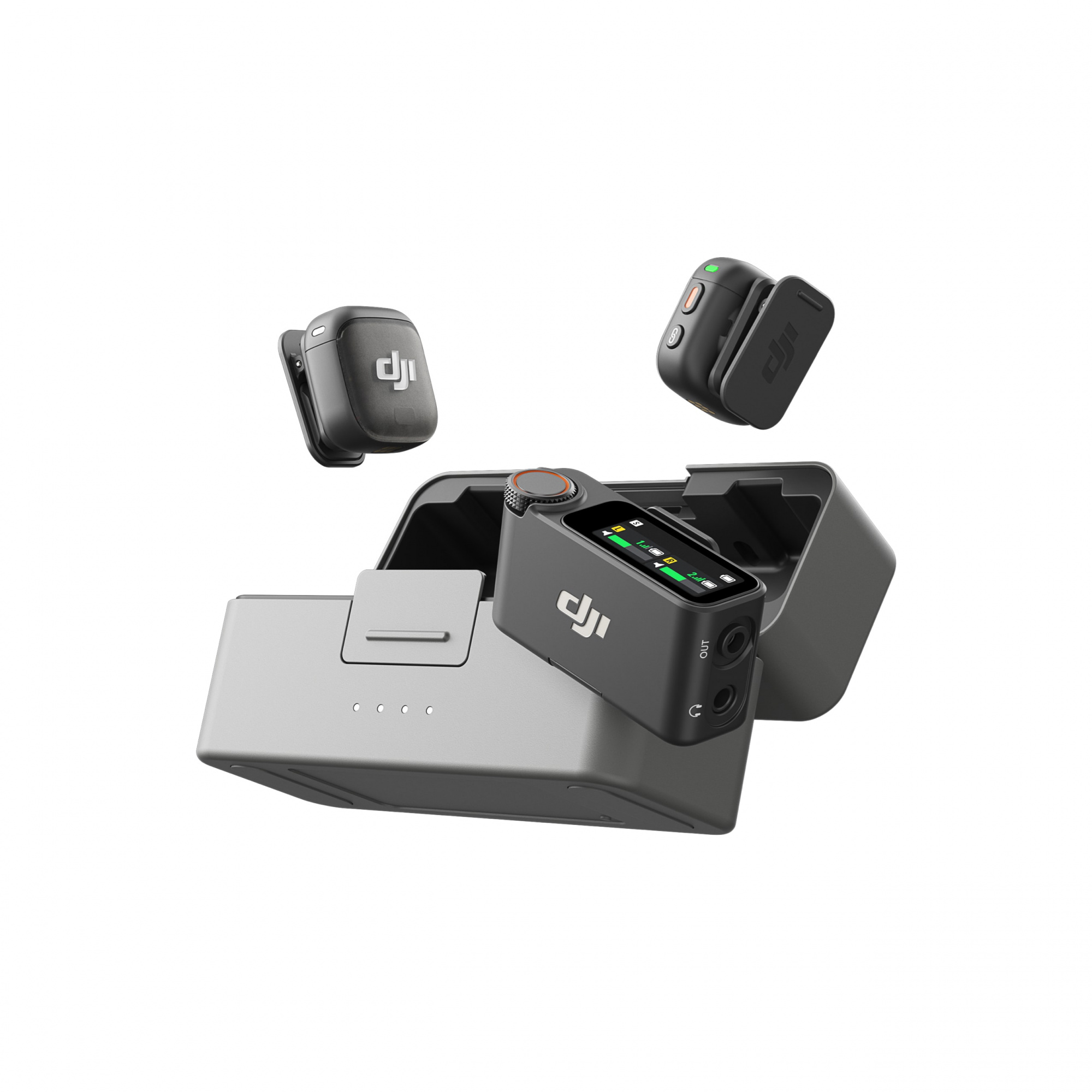 Петличный микрофон DJI Mic 3 (2 TX + 1 RX + Зарядной кейс) + Адаптер iPhone (Lightning)