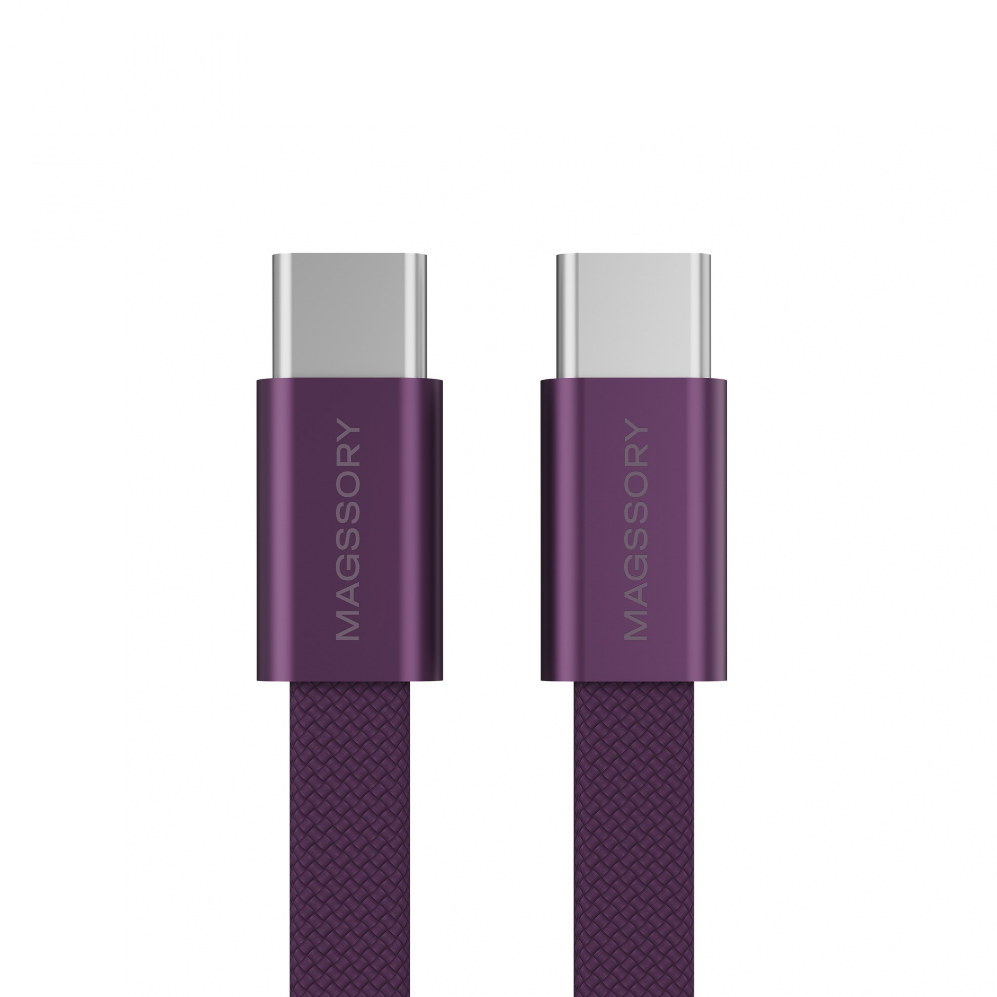 Магнитный кабель Magssory Edge C 60W USB-C, 1,2 м, Бургунди
