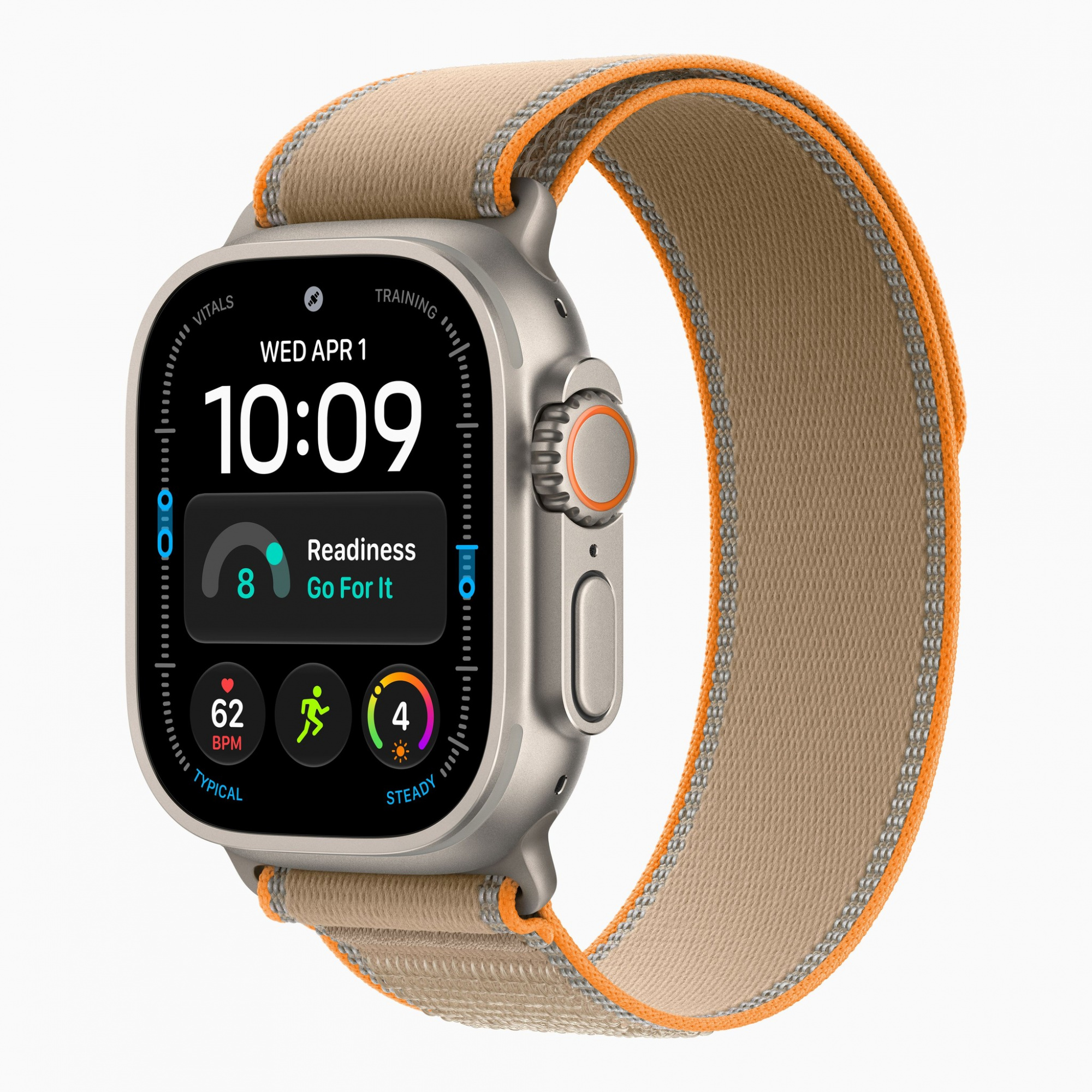 Смарт-часы Apple Watch Ultra 4 (2026) 49 мм, корпус натуральный титан (Natural Titanium), ремешок Trail Loop