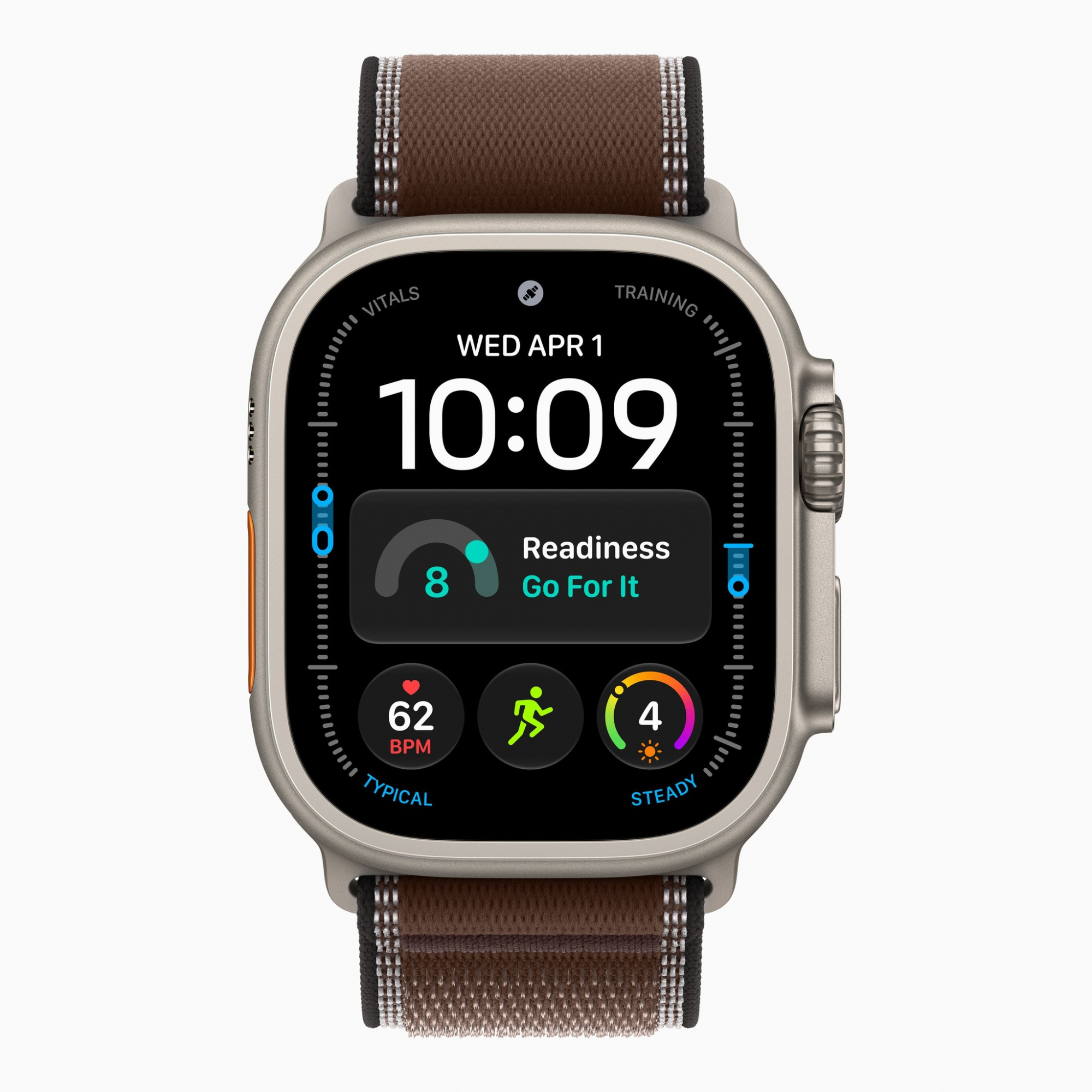 Смарт-часы Apple Watch Ultra 4 (2026) 49 мм, корпус натуральный титан (Natural Titanium), ремешок Trail Loop