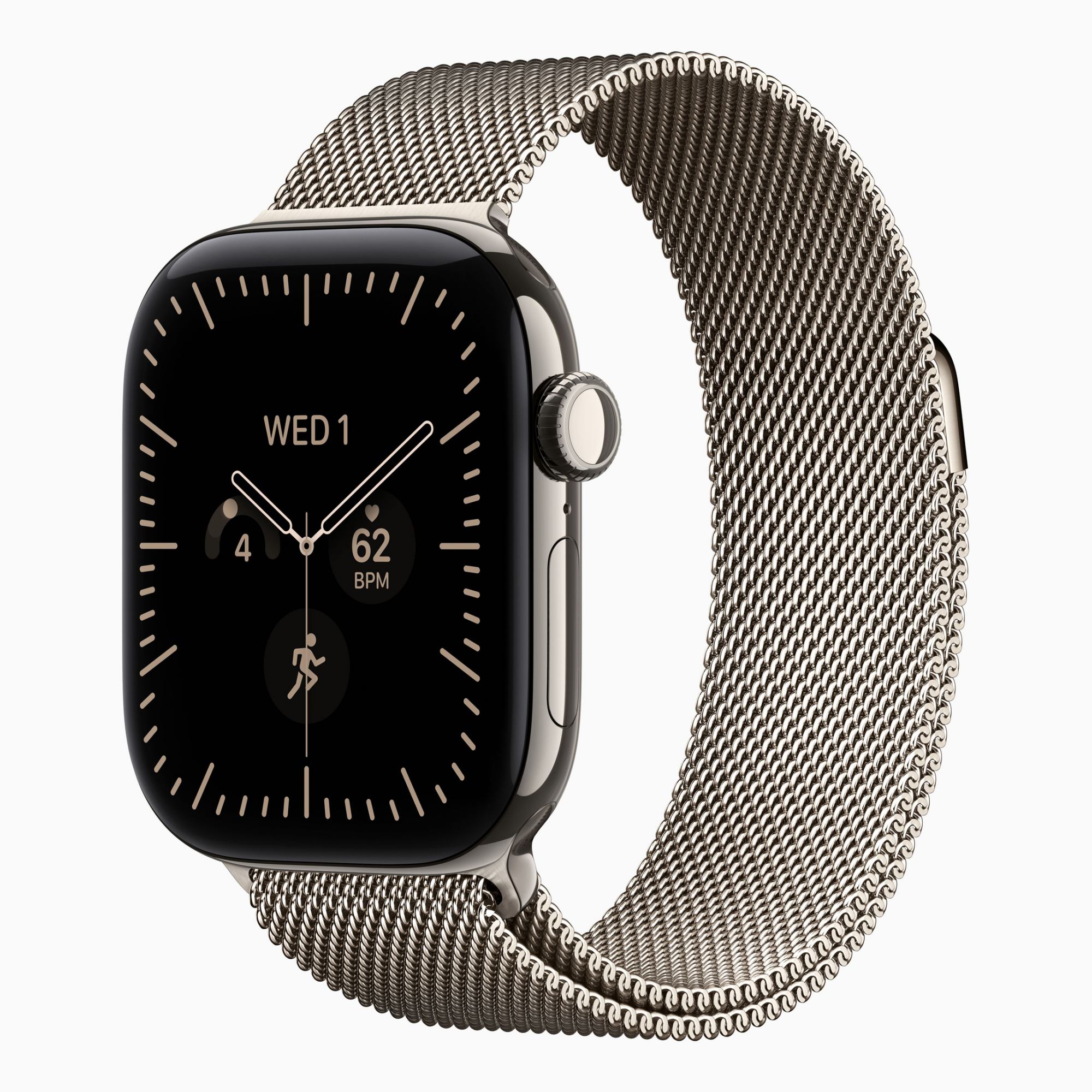 Смарт-часы Apple Watch Series 12 (2026) 42 мм, корпус титан (Titanium), цвет: натуральный (Natural)