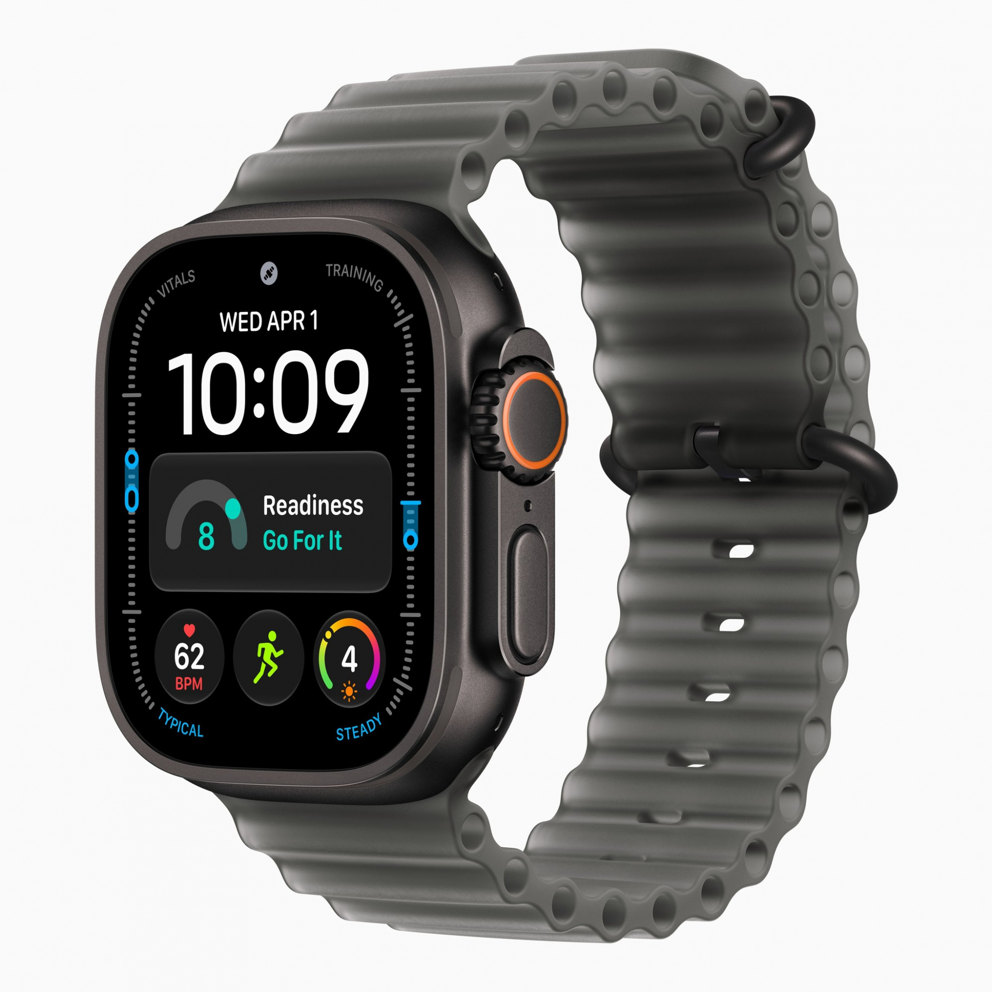 Смарт-часы Apple Watch Ultra 4 (2026) 49 мм, корпус черный титан (Black Titanium), ремешок Ocean Band