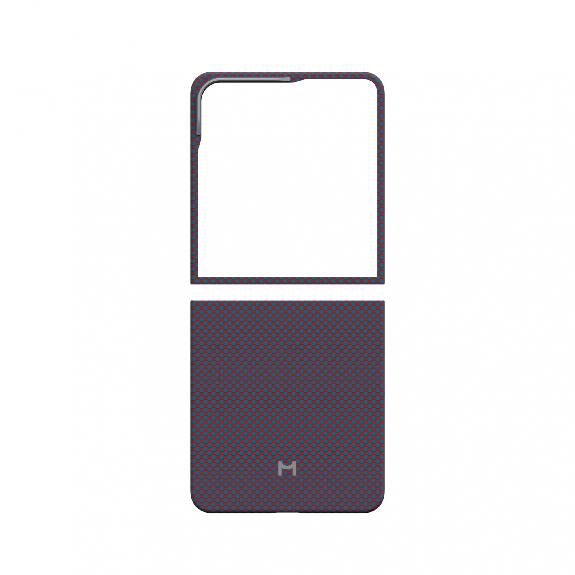 Чехол Maggsory для Samsung Galaxy Z Flip 8, Кевлар (арамид), фиолетовый (Wine)