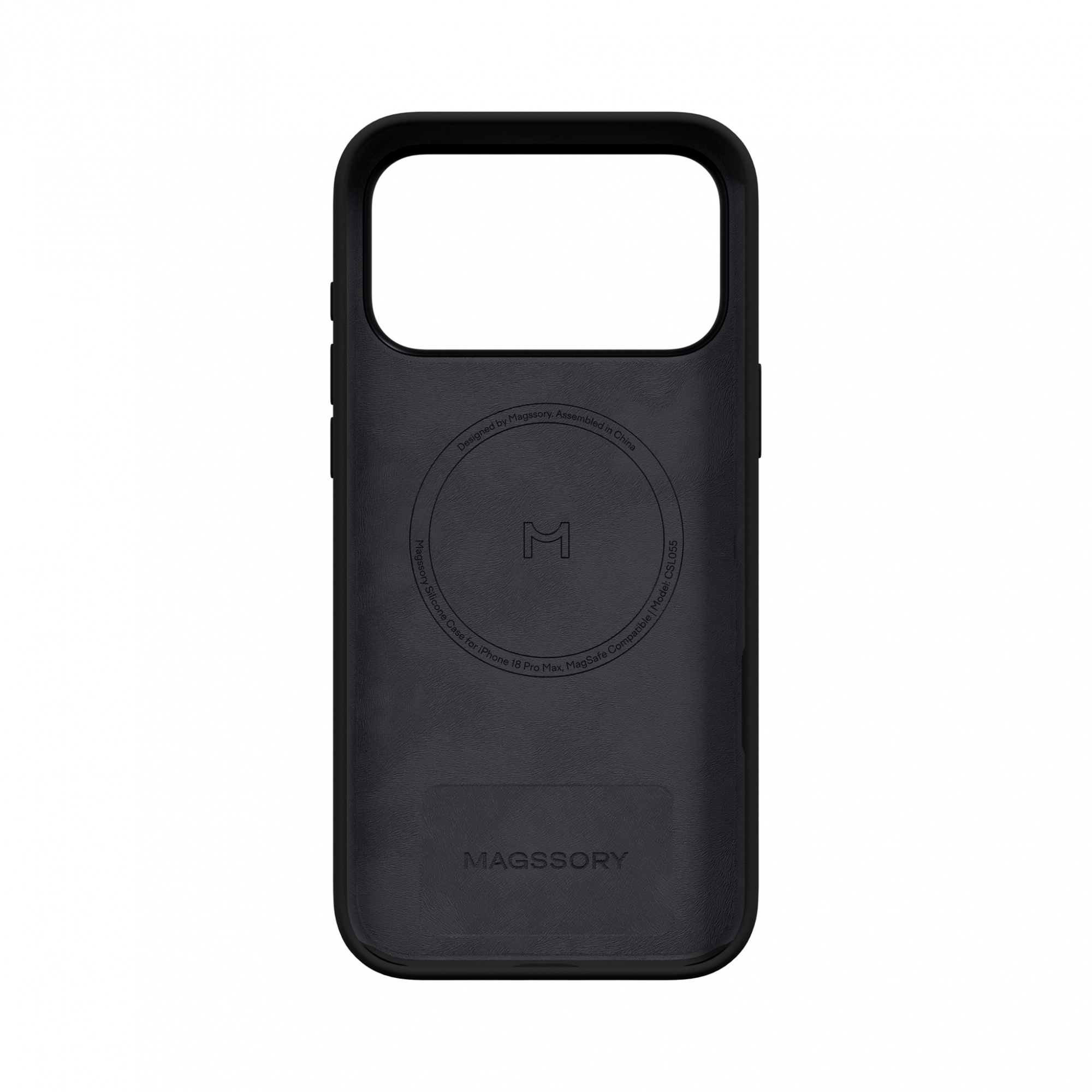 Чехол Magssory для iPhone 18 Pro Max, силикон, Черный (Black)