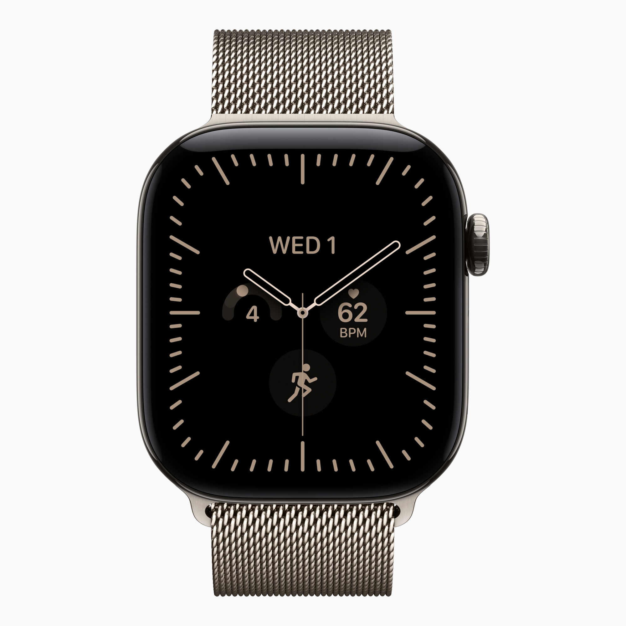 Смарт-часы Apple Watch Series 12 (2026) 42 мм, корпус титан (Titanium), цвет: натуральный (Natural)