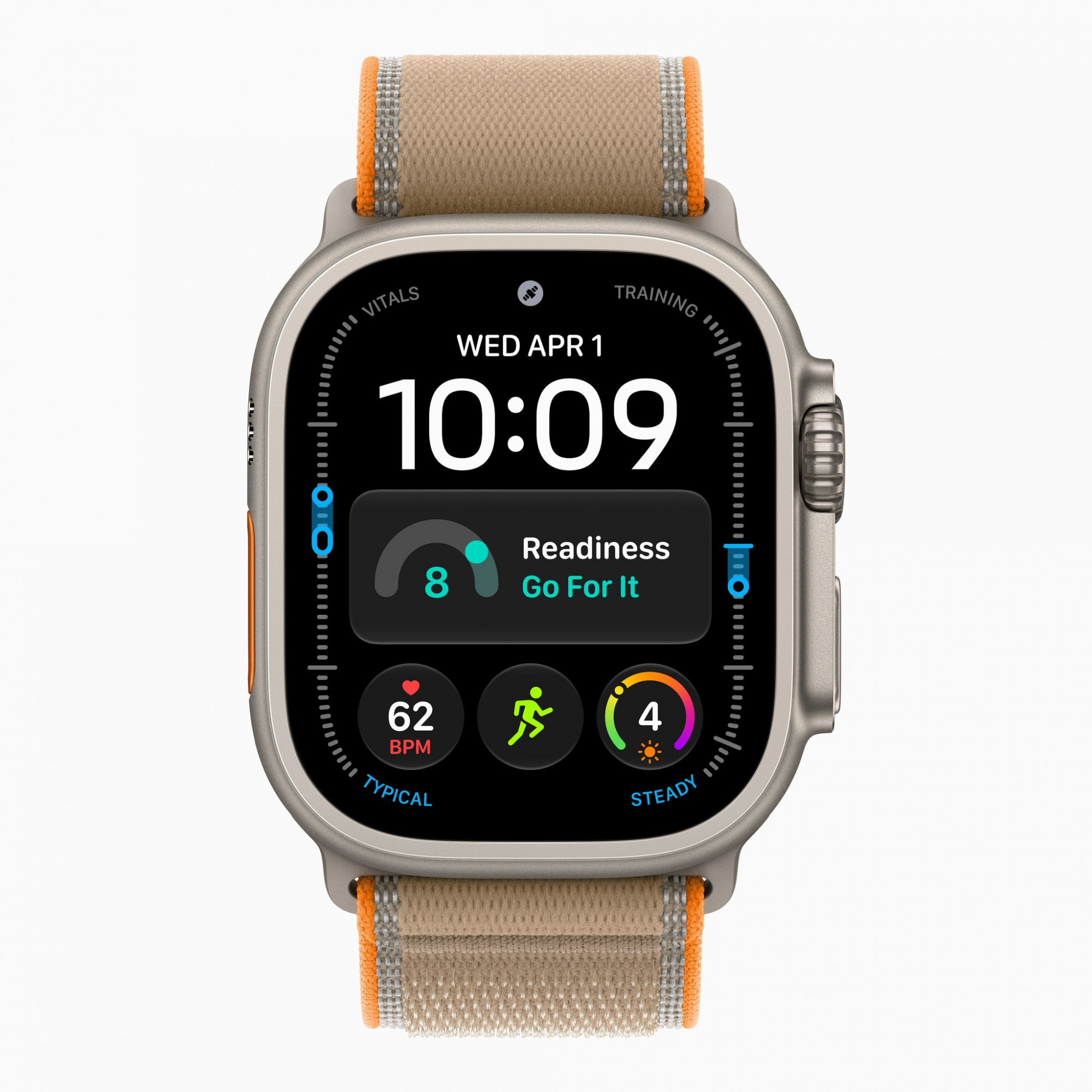 Смарт-часы Apple Watch Ultra 4 (2026) 49 мм, корпус натуральный титан (Natural Titanium), ремешок Trail Loop