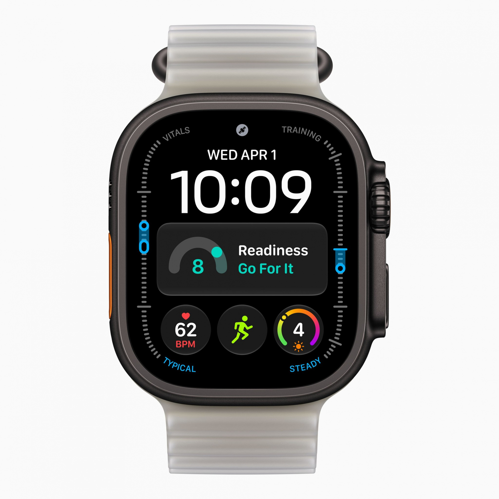 Смарт-часы Apple Watch Ultra 4 (2026) 49 мм, корпус натуральный титан (Natural Titanium), ремешок Ocean Band
