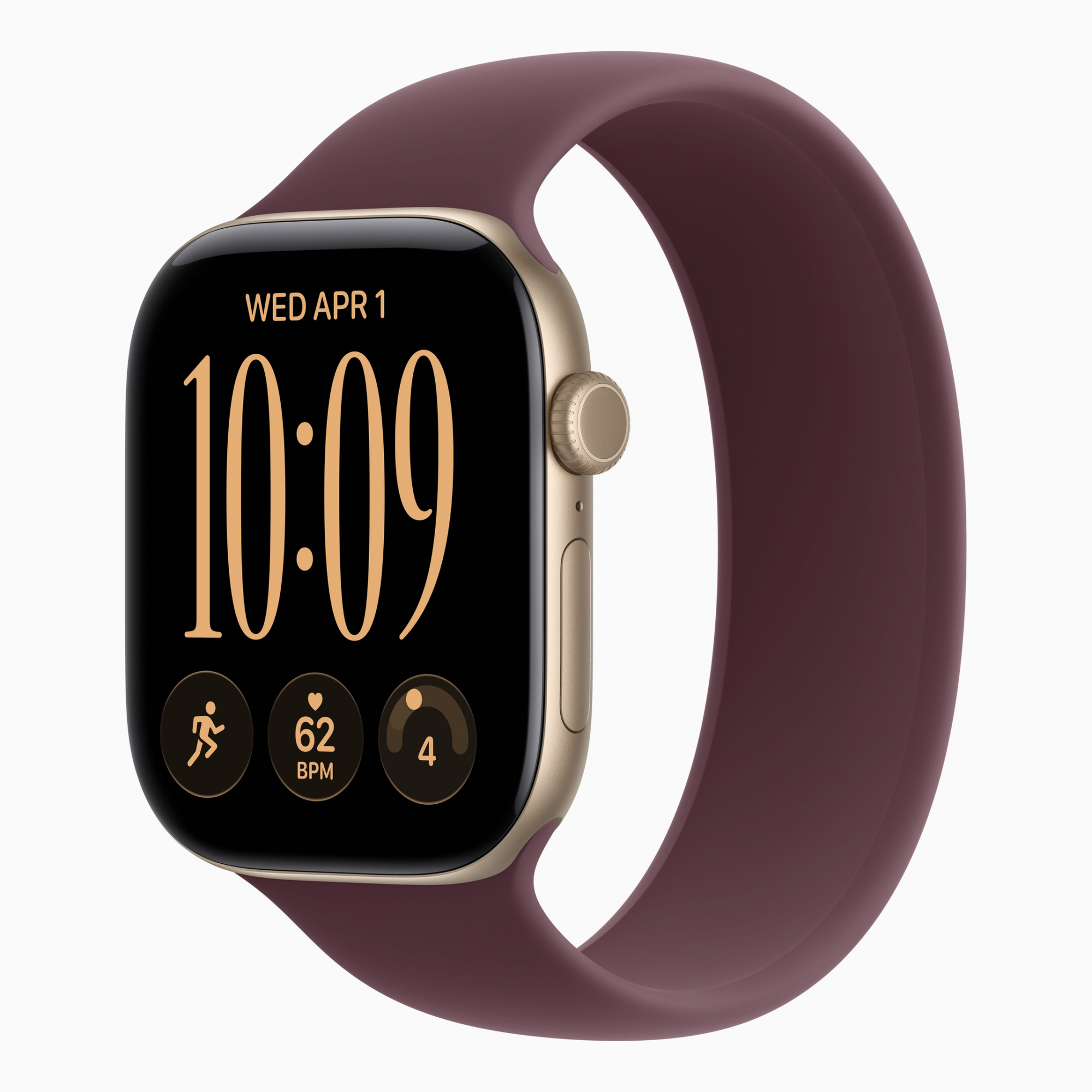 Смарт-часы Apple Watch Series 12 (2026) 46 мм, корпус алюминий (Aluminum), цвет: светло-золотистый (Light Gold)