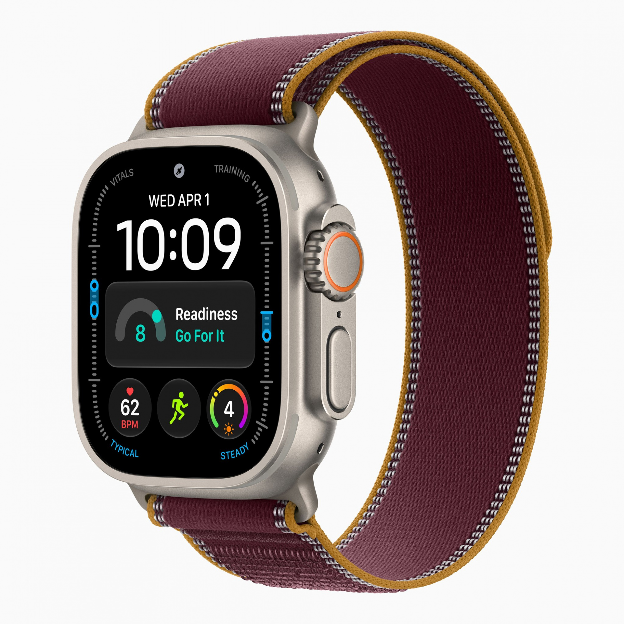 Смарт-часы Apple Watch Ultra 4 (2026) 49 мм, корпус натуральный титан (Natural Titanium), ремешок Trail Loop