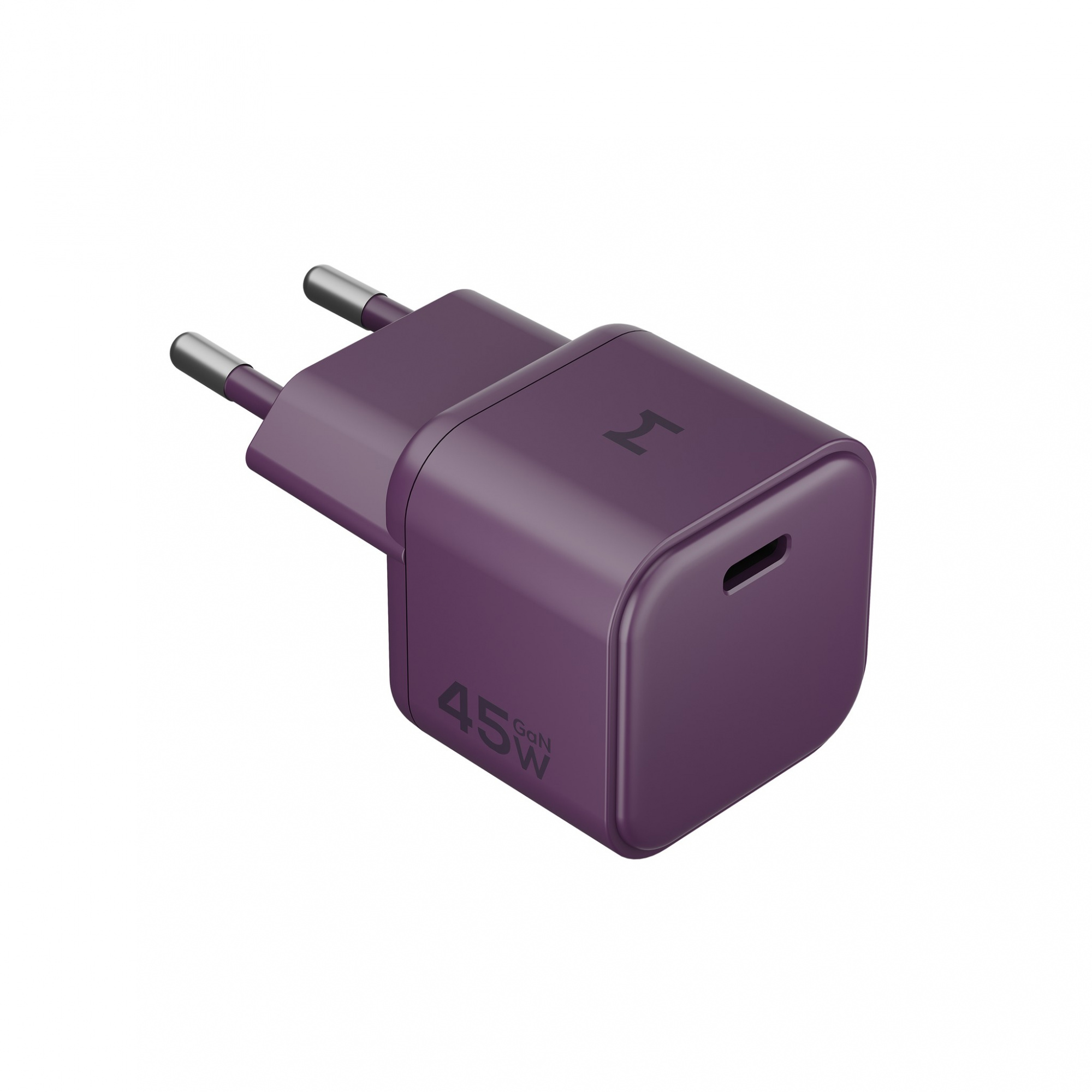 Компактное сетевое зарядное устройство Magssory Nano 45W GaN, Бургунди