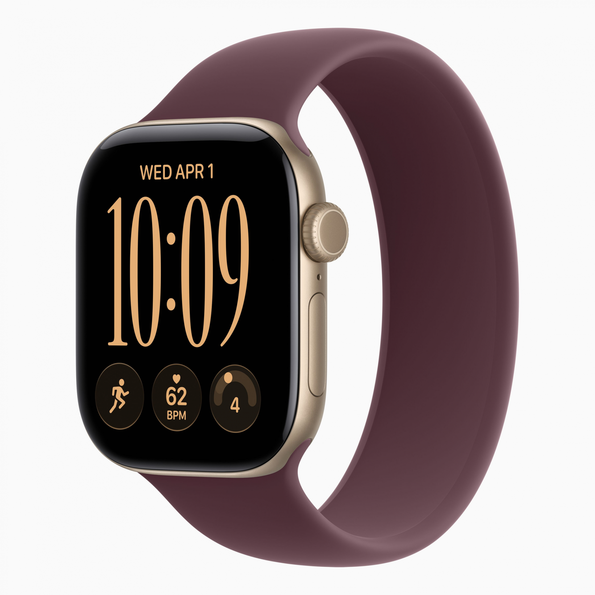 Смарт-часы Apple Watch Series 12 (2026) 42 мм, корпус алюминий (Aluminum), цвет: светло-золотистый (Light Gold)